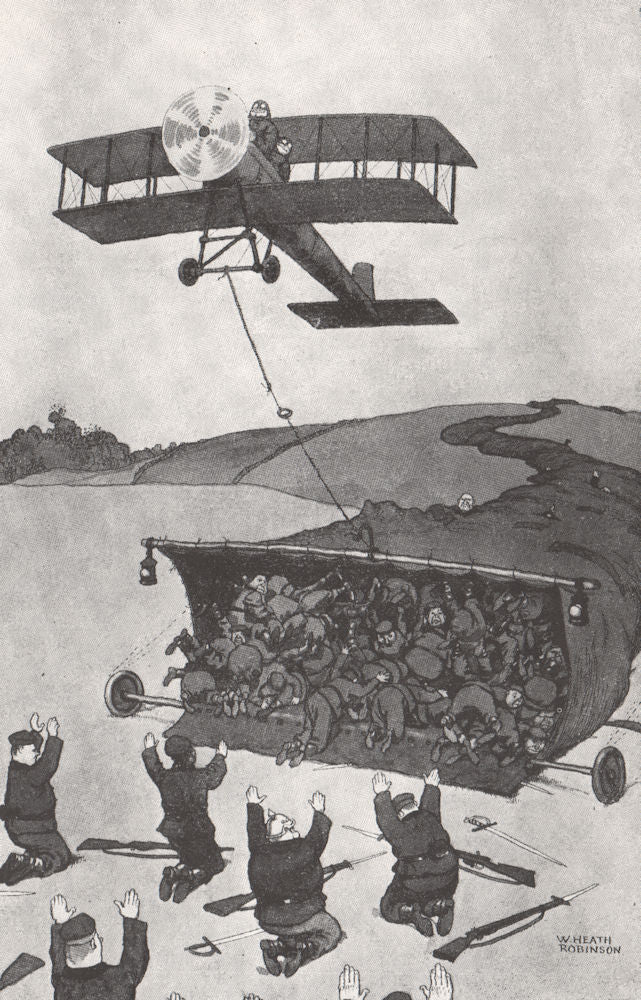 HEATH ROBINSON. The Boche catcher. First World War 1973 old vintage print